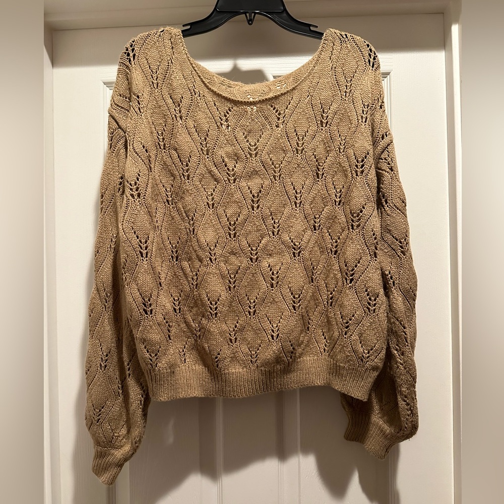 CUPSHE, size S, tan sweater